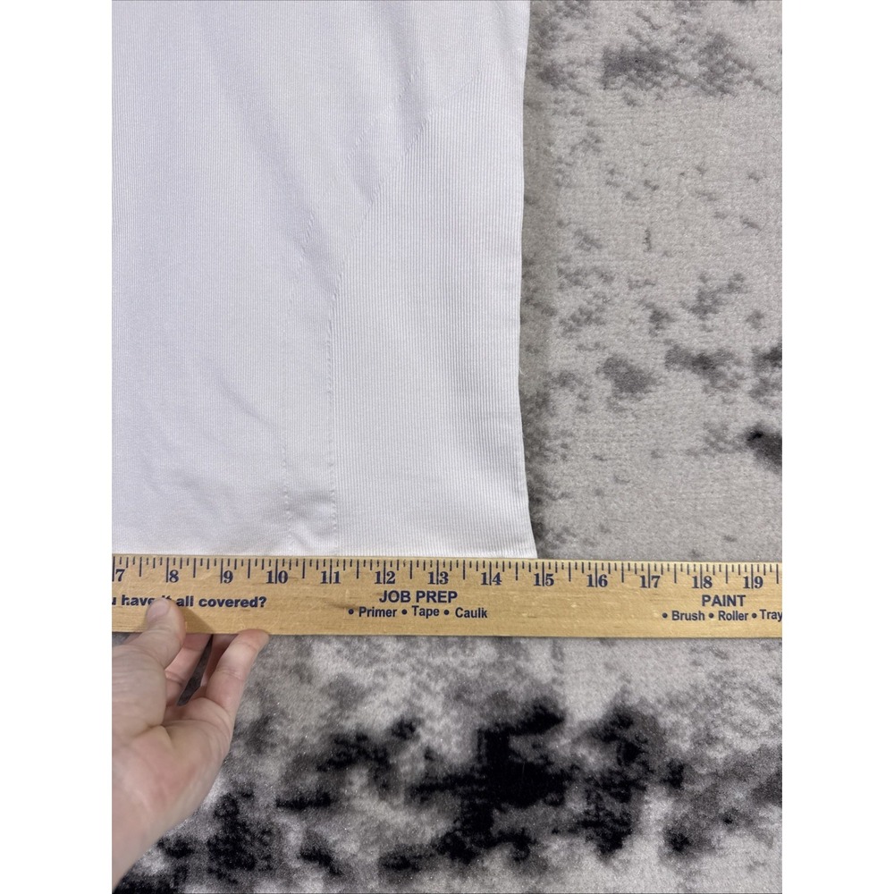 Spanx Ultra Sculpt Shirt Mens Size XXL White Short Sleeve Gym Training Nylon - Picture 4 of 12